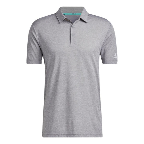 

Футболка adidas SS22 Solid Color Logo Printing Short Sleeve Gray Polo Shirt, серый