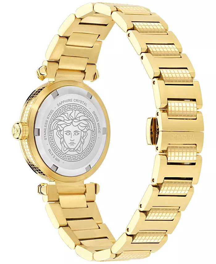 Женские наручные часы Swiss Greek с позолотой и ионным покрытием, 35 мм Versace — фото 3
