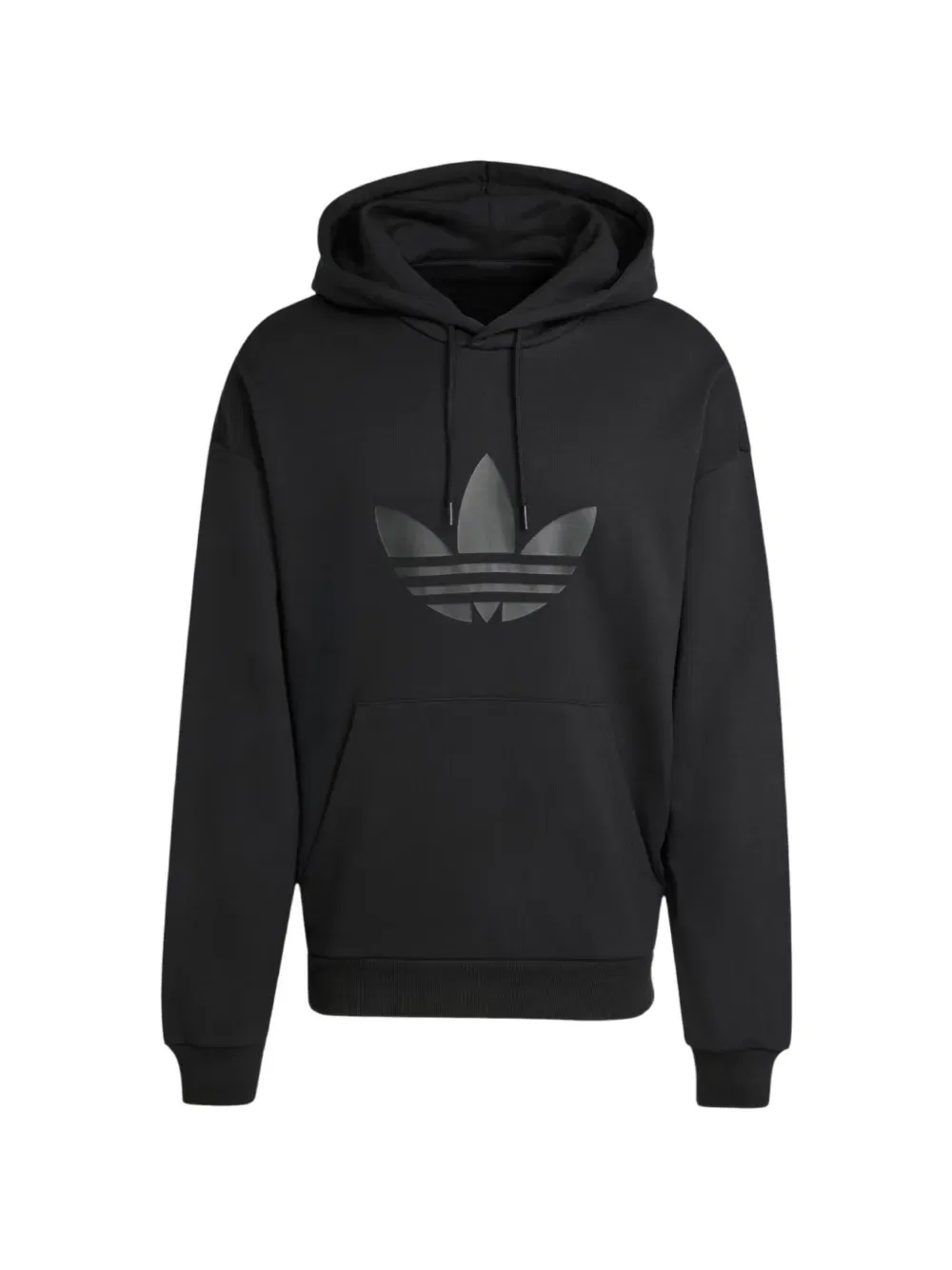 Худи с принтом в виде трилистника Adicolor Adidas, черный