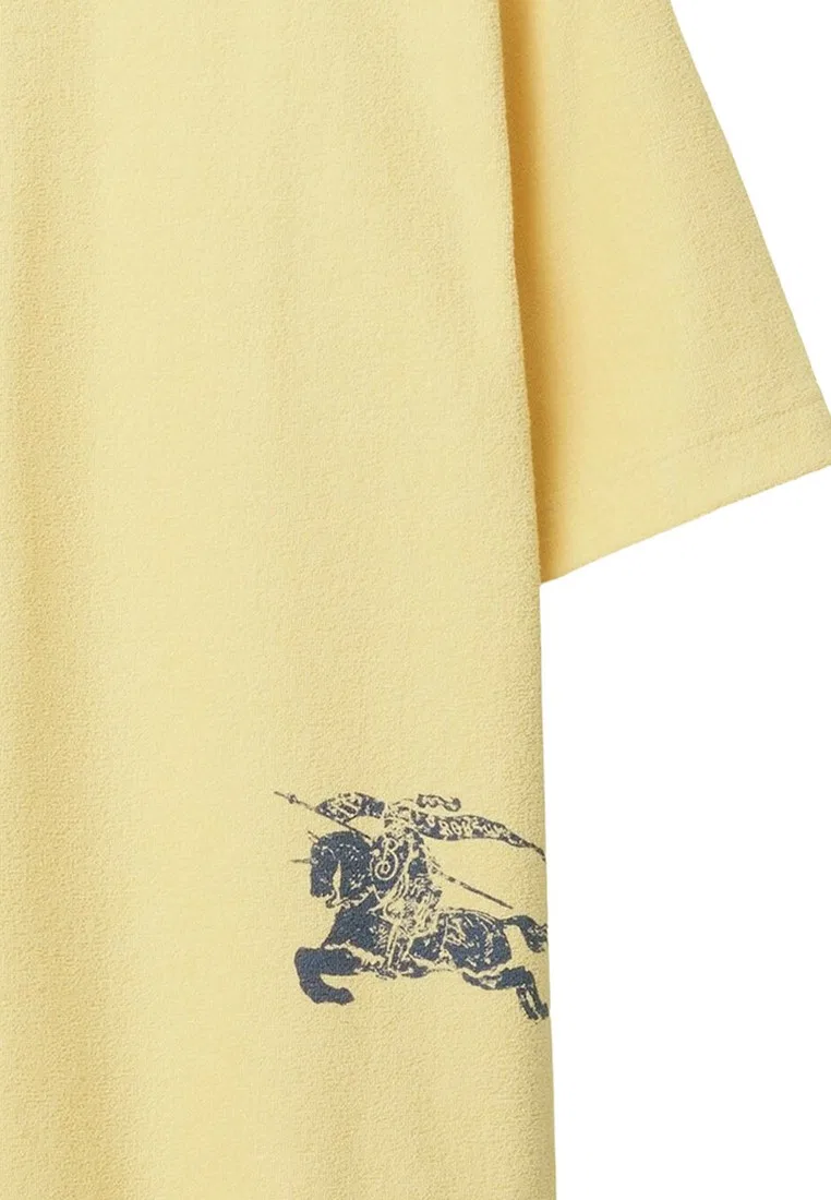 Футболка Sherbet Burberry, хлопковая, светло-желтый — фото 4
