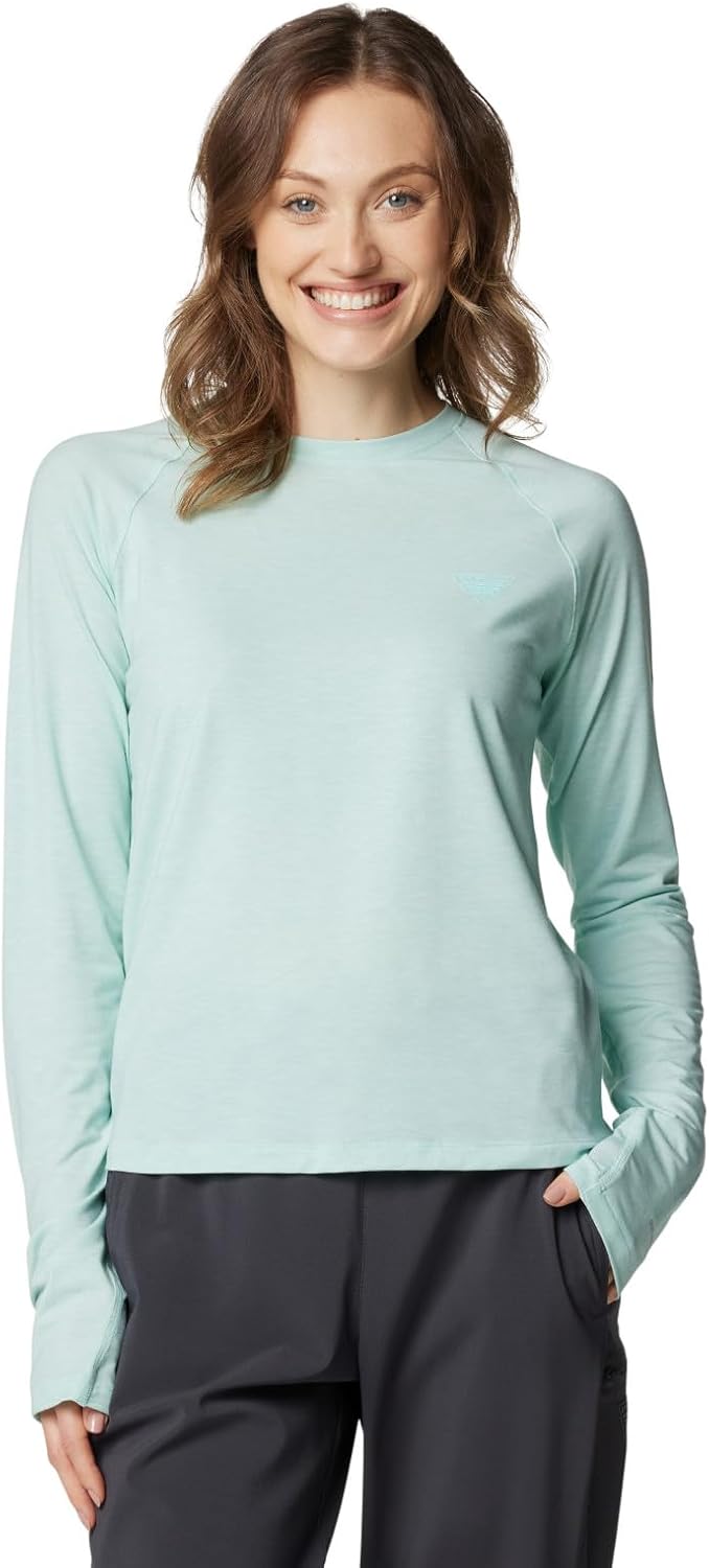 

Футболка Columbia Womens PFG Uncharted Knit Long Sleeve, Icy Morn Heather