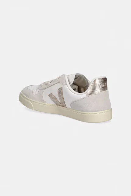 Кроссовки кожаные Small V-10 Laces Veja, бежевый — фото 3