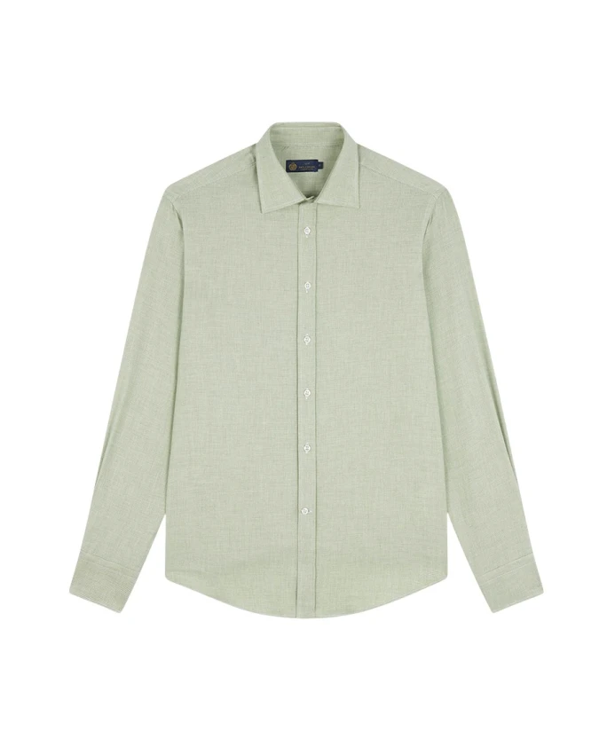 

Рубашка из кашемира и хлопка Paul & Shark, зеленый