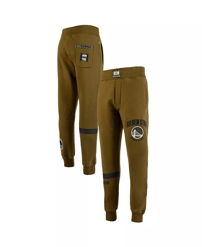 

X NBA Мужские оливковые джоггеры Golden State Warriors Culture Hoops Collection Premium Two Hype