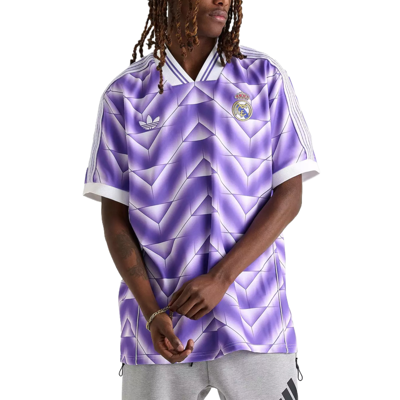 

Футболка Real Madrid мужская Adidas Originals, фиолетовый/белый