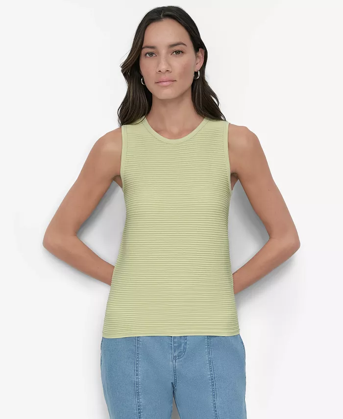 

Женский топ с асимметричным швом без швов Cutaway Seamless DKNY, зеленый