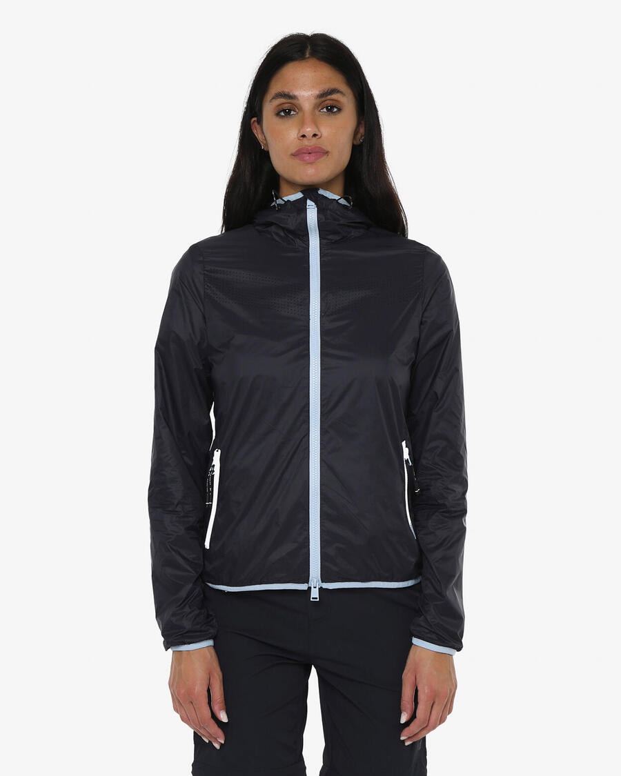 

JAKED Женская синтетическая фитнес-куртка темно-синего цвета