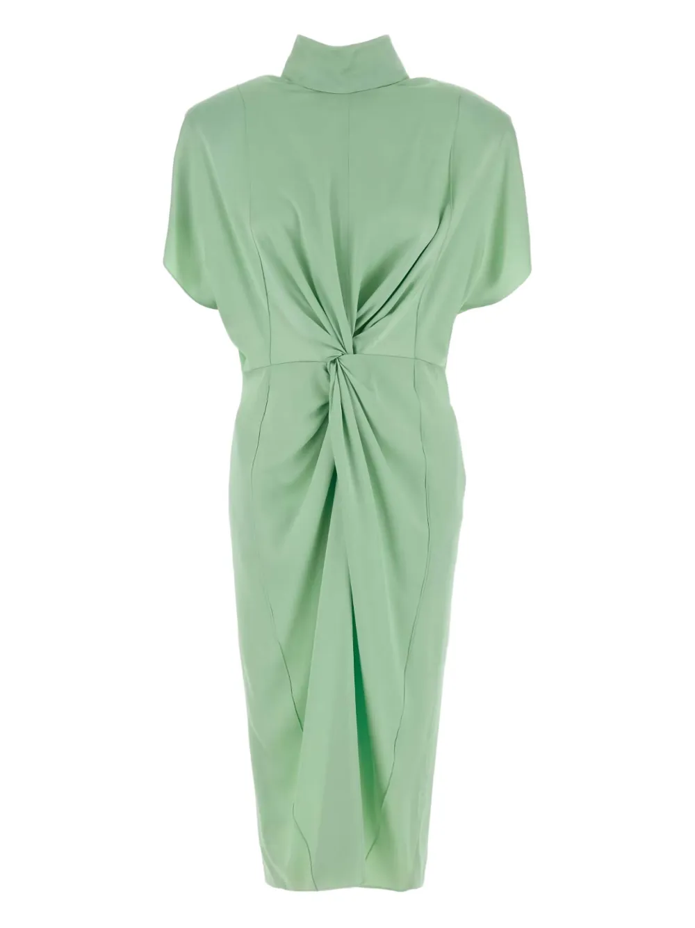 

Платье миди с эффектом скрутки Stella Mccartney, зеленый