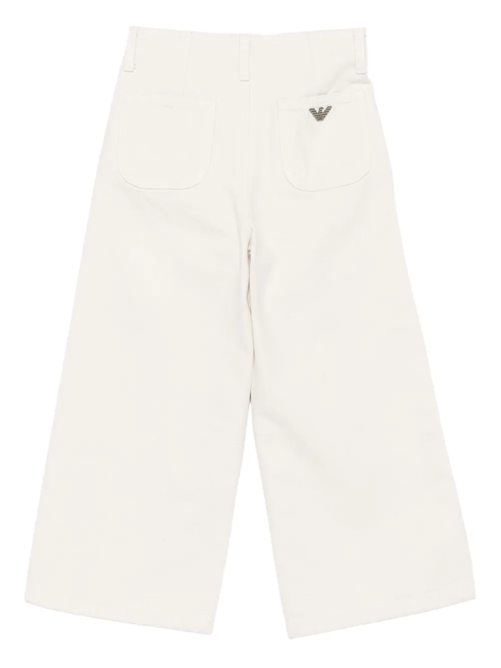 Брюки с застежкой на пуговицах Emporio Armani Kids, нейтральный — фото 2