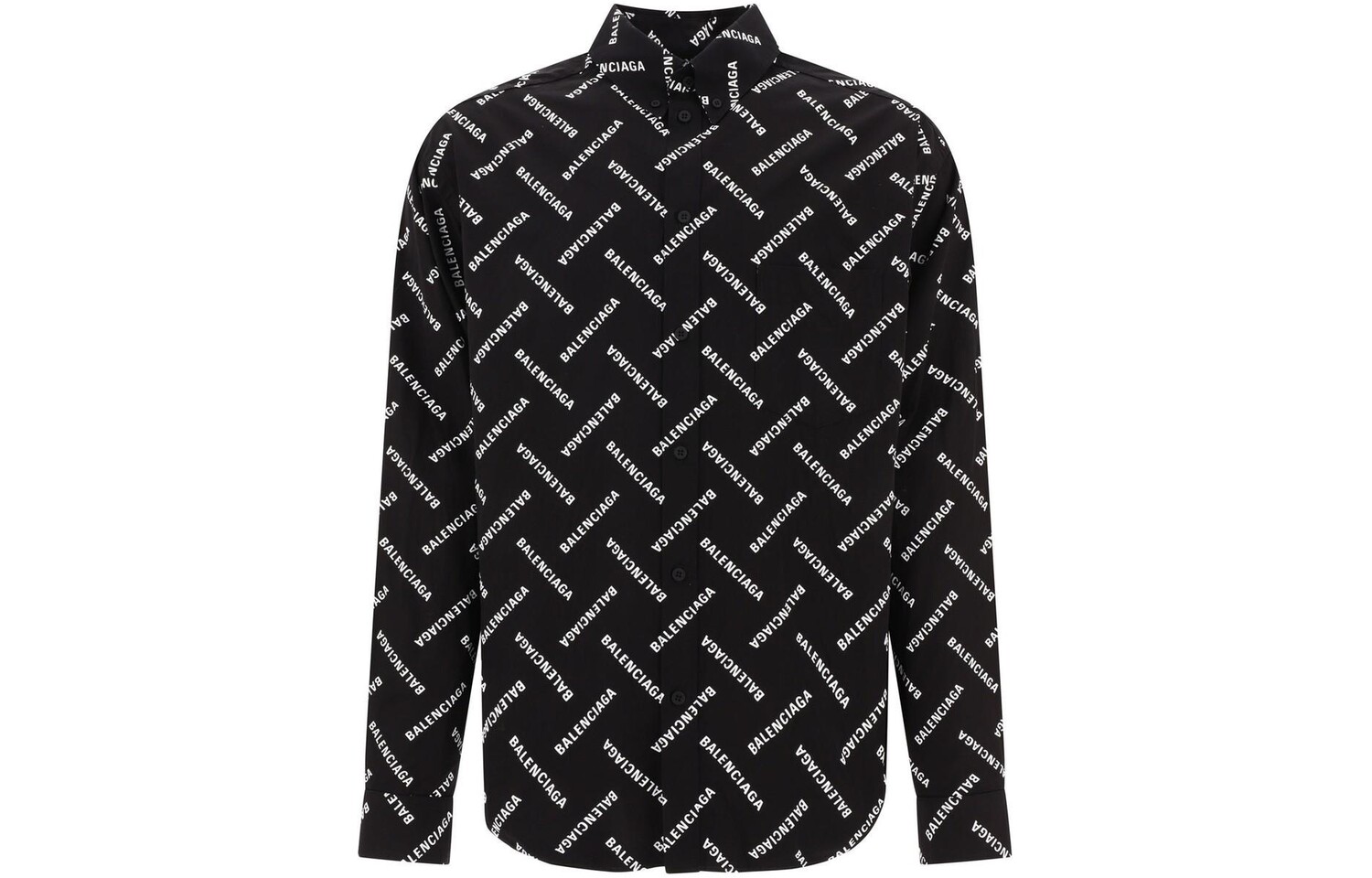 

Рубашка мужская Balenciaga Logo-print, черный