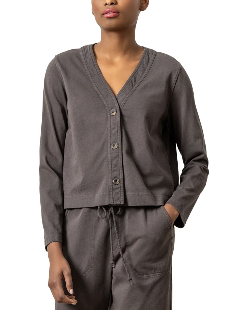 

Lilla P Кардиган в технике смешанной графики, серый