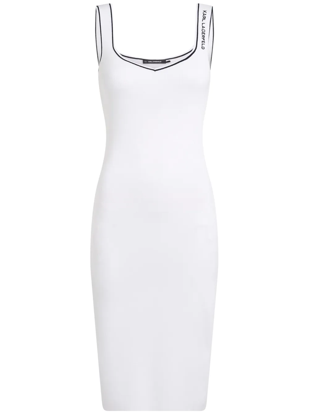 

Трикотажное платье KARL LAGERFELD, белый