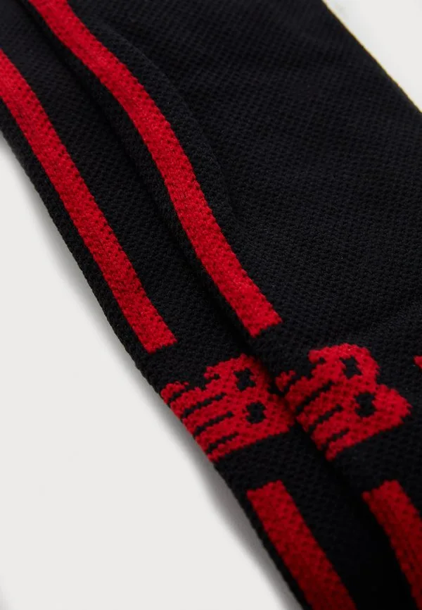Детские носки bayer 04, высокие носки до колена New Balance, Black/Red — фото 2