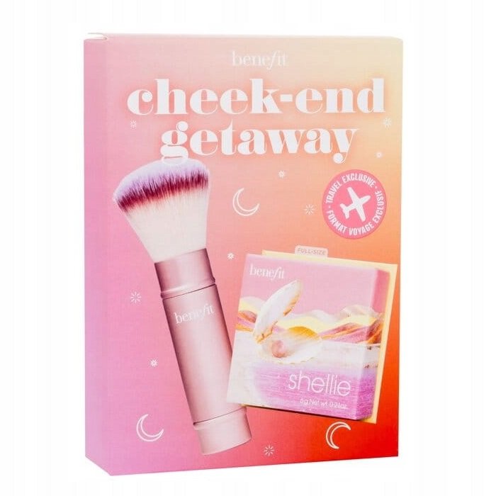 

Набор мягких румян Benefit Cheek-End Getaway 6 г + многофункциональная кисть для макияжа