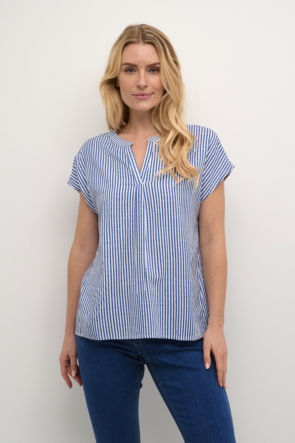 

Блузка CRTIAH CAP SLEEVE Cream, цвет blue milkboy