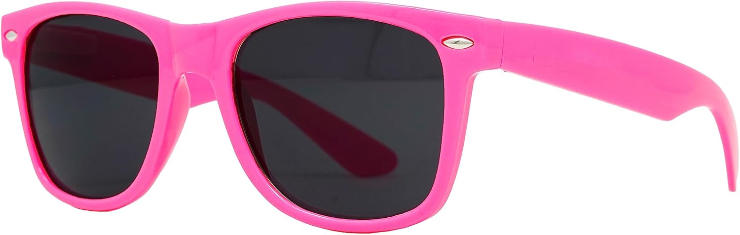 

Стильные поляризованные солнцезащитные очки Funky Junque в стиле ретро — защита от УФ-излучения, классические очки унисекс — для девичника, однотонные, в выгодных комплектах, Solid - Hot Pink