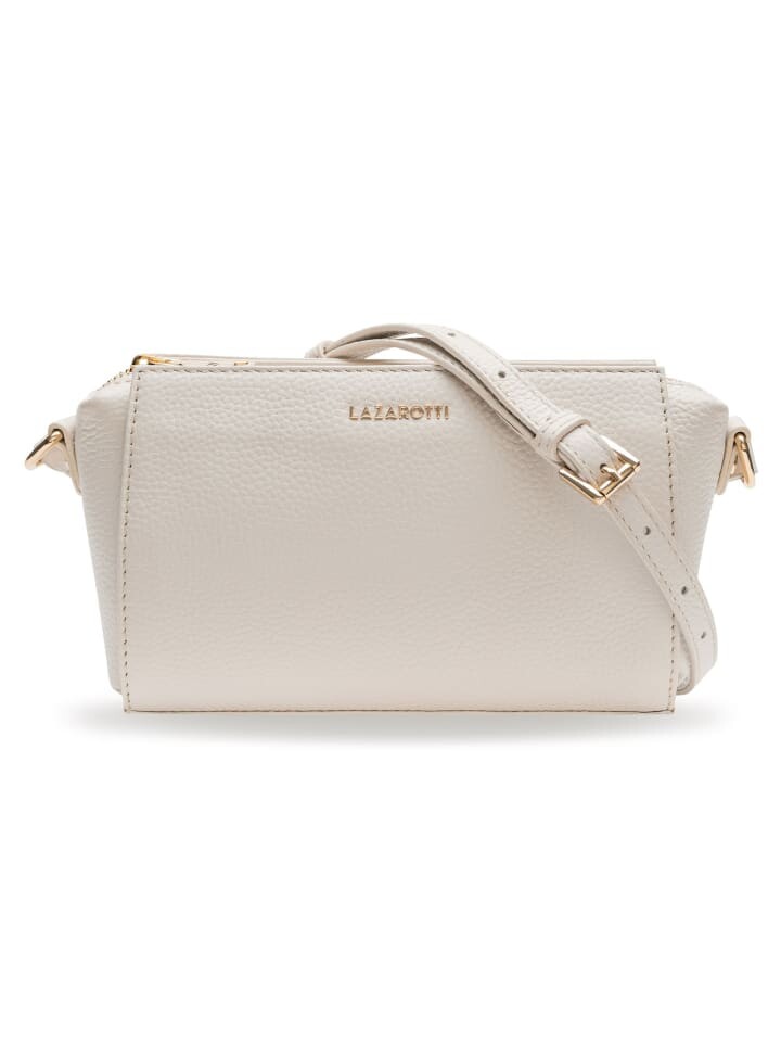 

Наплечная сумка Lazarotti Bologna Leather Umhängetasche Leder 20 cm, цвет cream