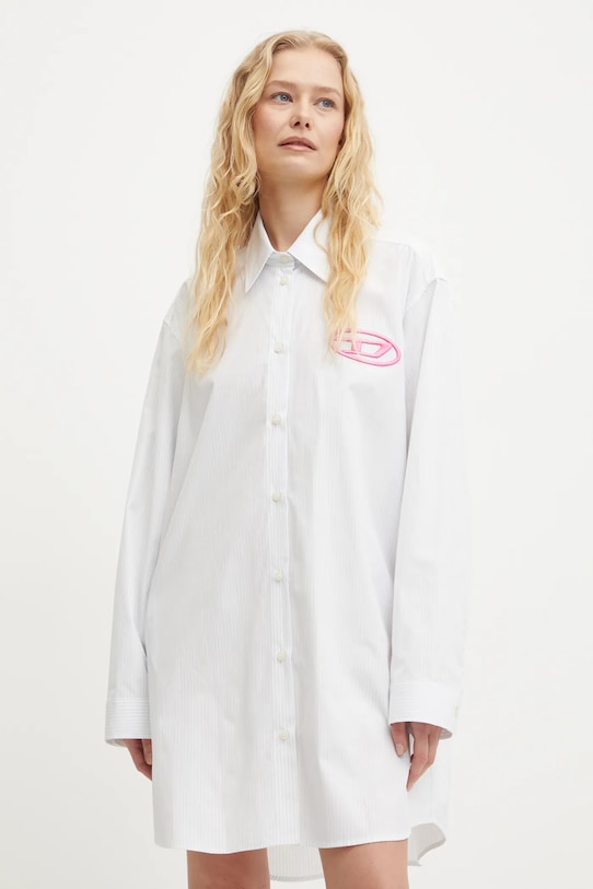 

Хлопковое платье D-DALIS-P1 DRESS Diesel, белый