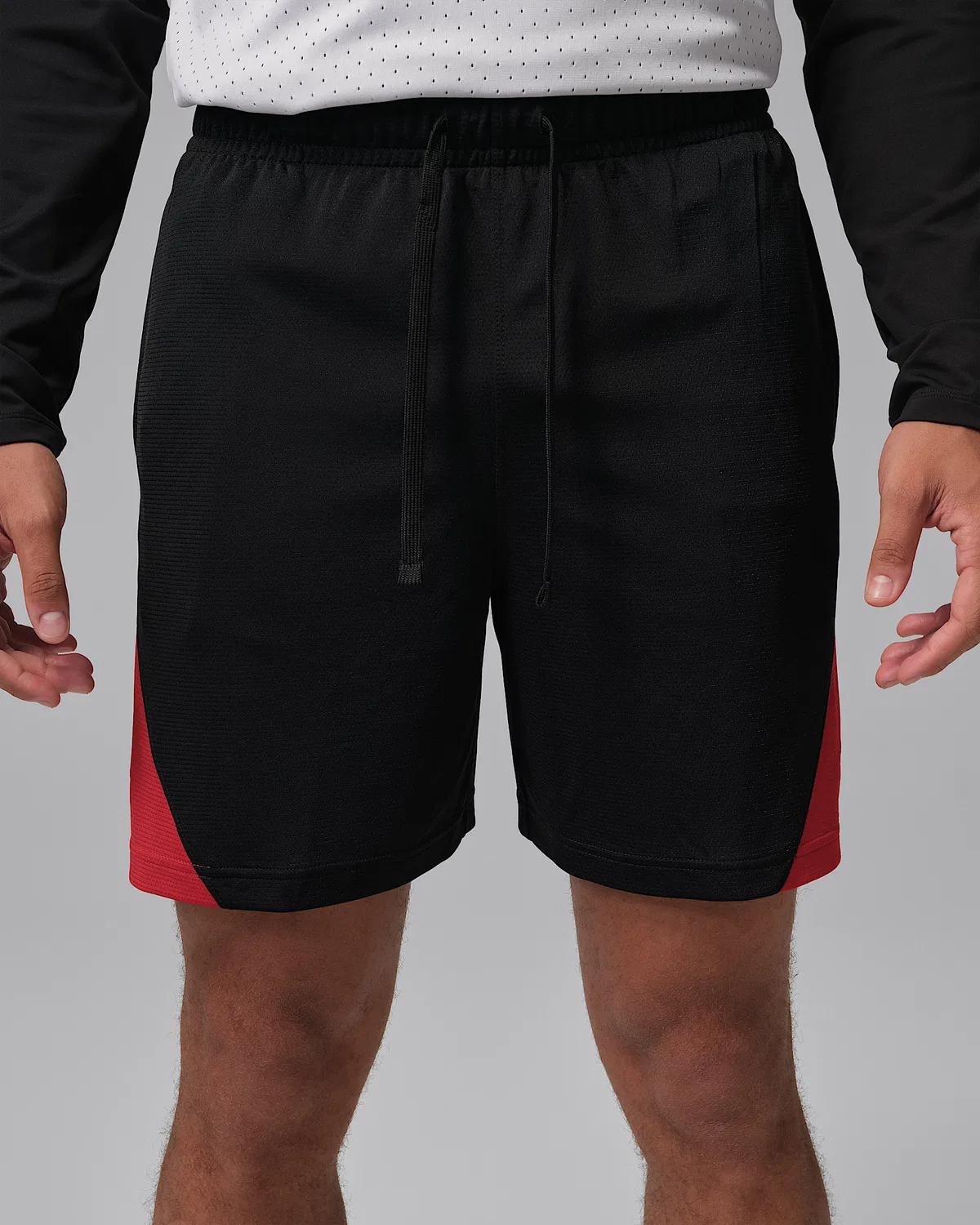 Мужские шорты Dri-FIT Jordan Sport, Black/Gym Red/White — фото 2
