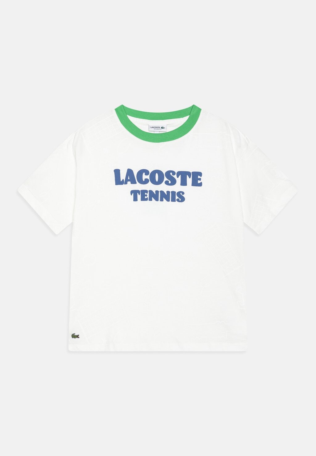 

Футболка с принтом TEE CREATIVE CAPSULE UNISEX Lacoste, цвет flour/multi-coloured