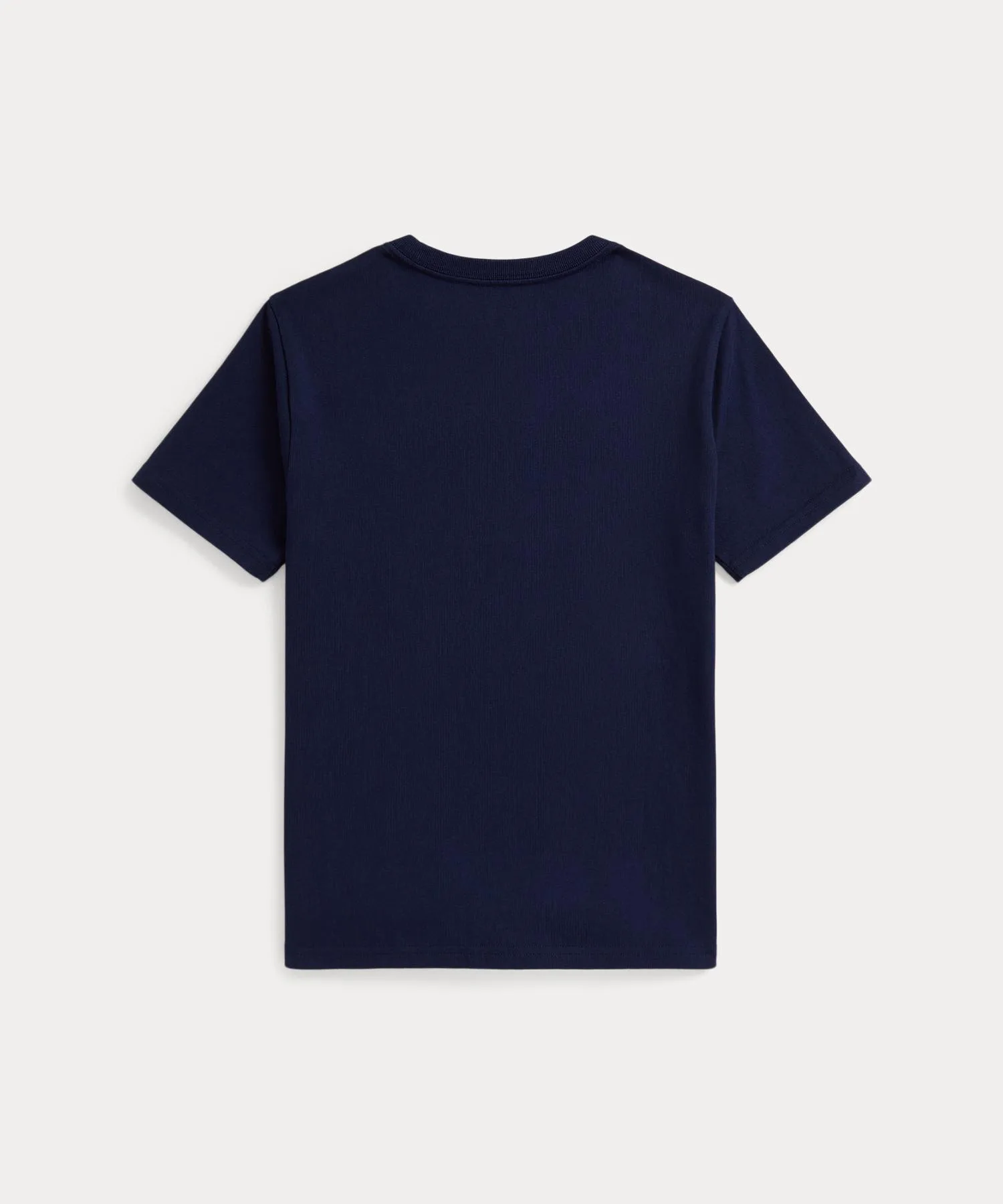Детская футболка из хлопкового джерси с вышивкой лошади POLO RALPH LAUREN CHILDRENSWEAR темно-синяя — фото 2