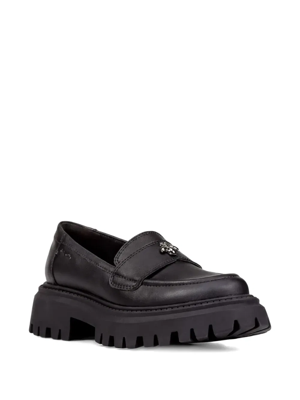 Лоферы на массивной подошве Geox Kids, черный