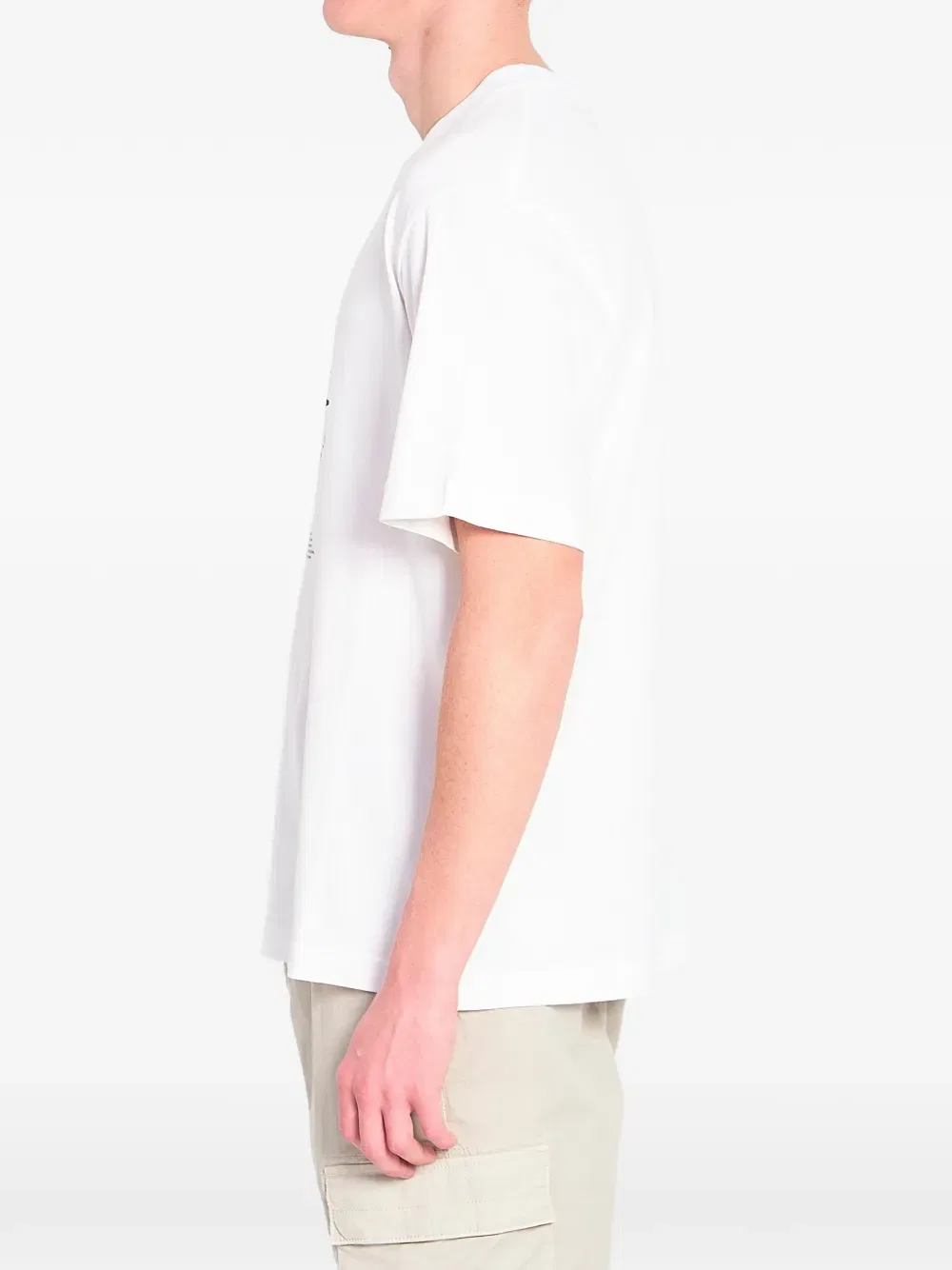 Футболка с круглым вырезом и принтом Stone Island, белый — фото 4