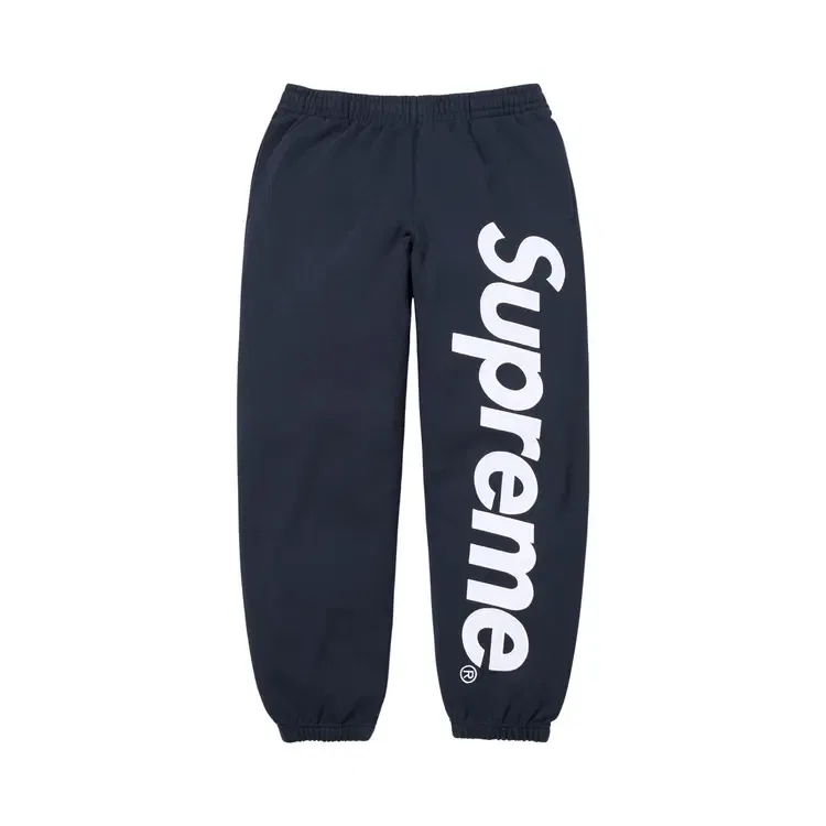 Спортивные штаны с атласной аппликацией Supreme, синий