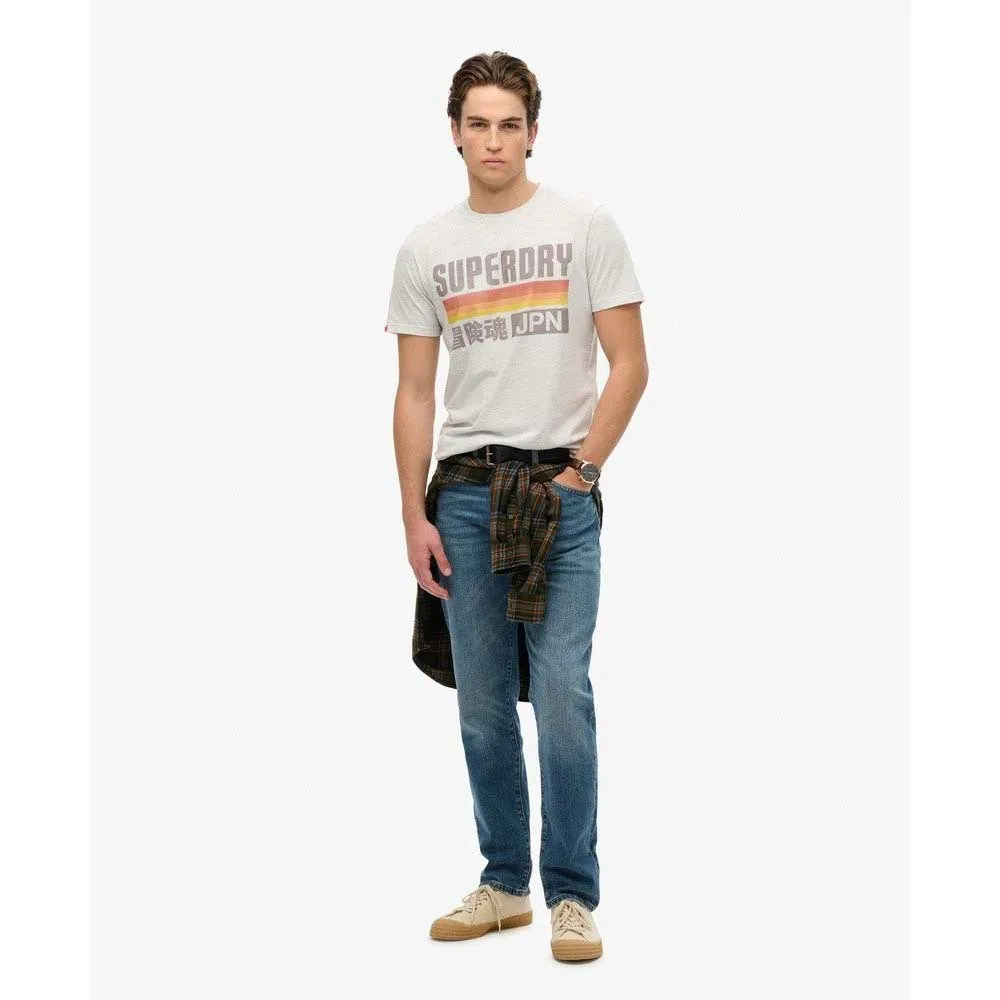 Футболка с коротким рукавом Superdry Japan Stripe Relaxed, белый — фото 3
