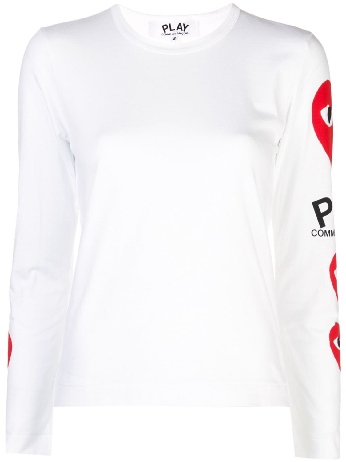 

Comme Des Garçons Play толстовка с логотипом heart, белый