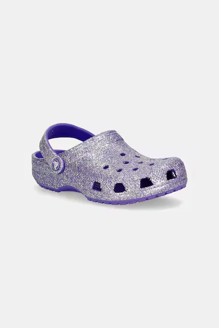 Сланцы детские с блестками Classic Fantasy Glitter Clog K Crocs, фиолетовый