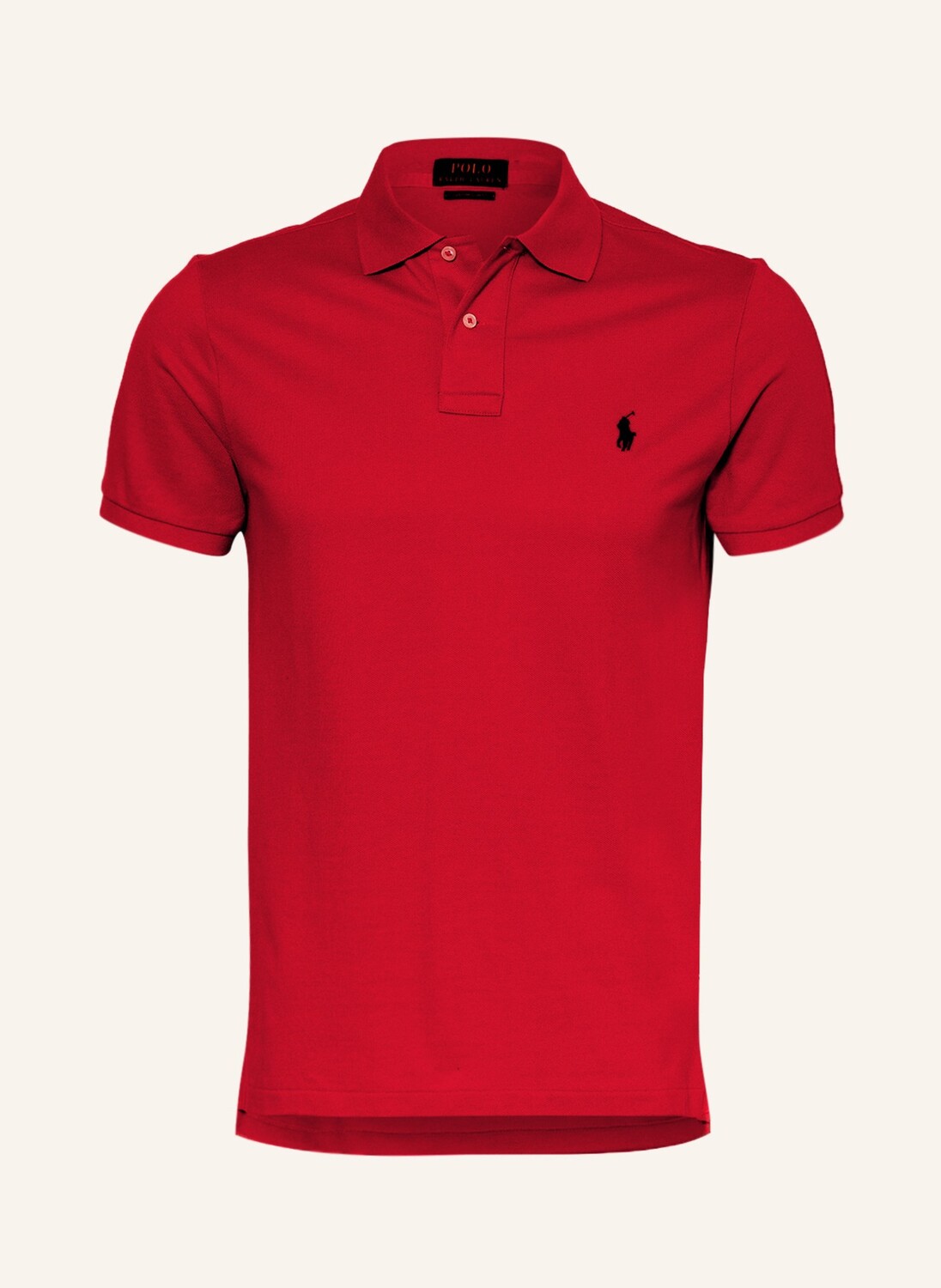 

Рубашка-Поло из пике на заказ узкого кроя Polo Ralph Lauren, красный