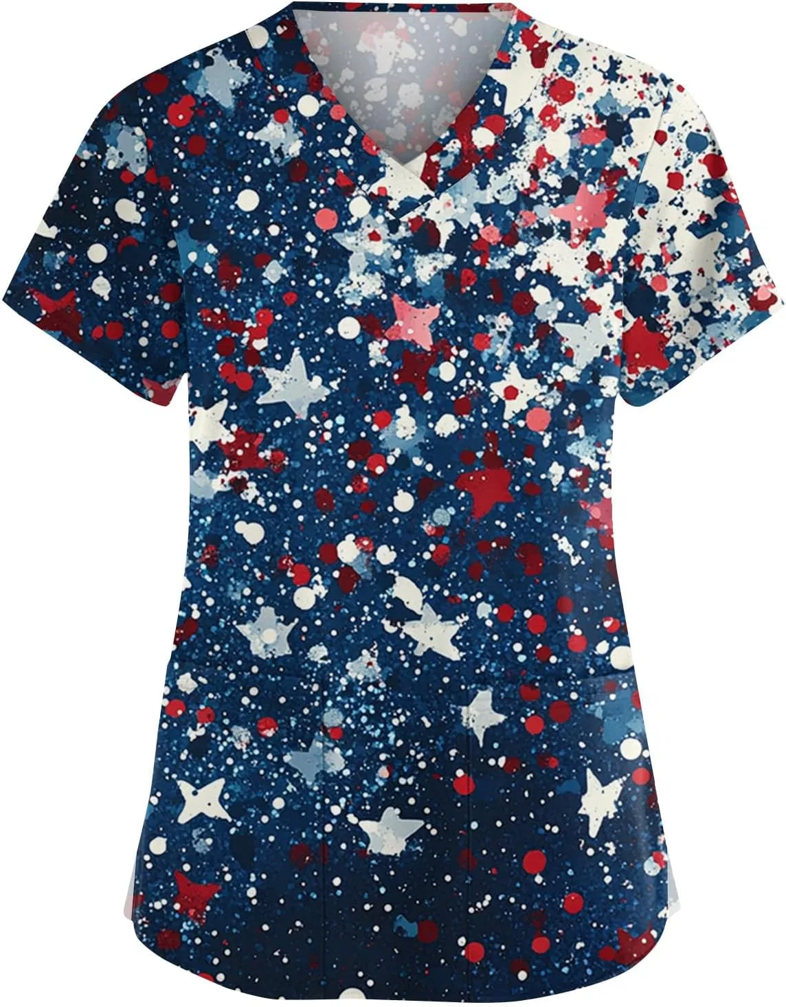 Футболка женская с американским флагом, 2-dark Blue