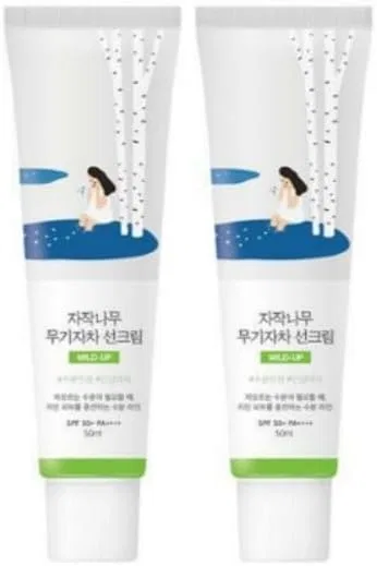 Солнцезащитный крем для лица Round Lab Birch Inorganic Sunscreen SPF50+ PA++++ 50 мл Nongsori