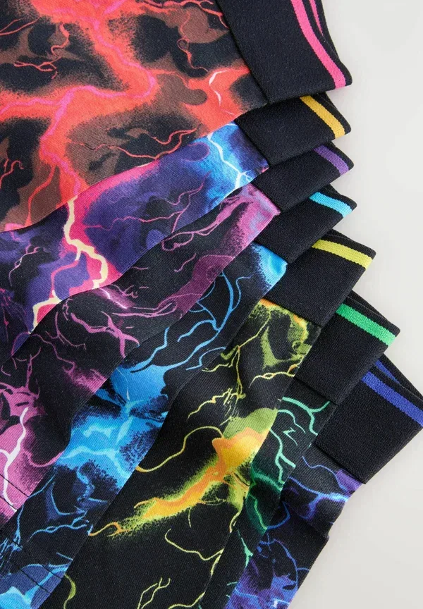 Трусы 7 шт, Next, multi lightning print, разноцветный молниевый принт — фото 3