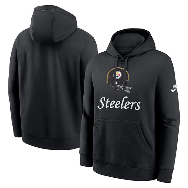 Мужская черная толстовка с капюшоном pittsburgh steelers best season rewind club Nike — фото 2