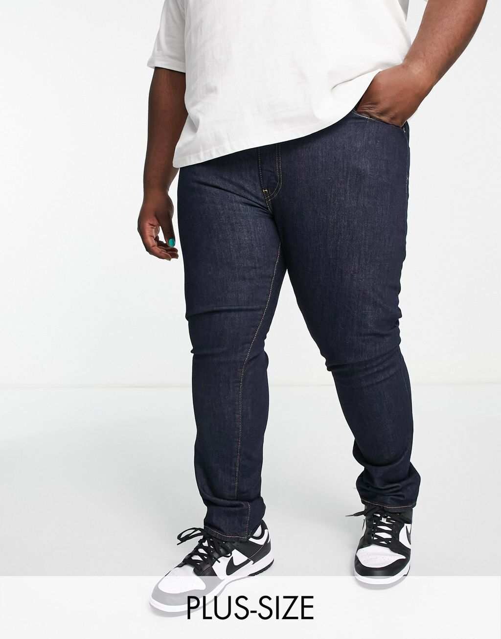 

Темно-синие узкие зауженные кроссовки Levi's Big & Tall 512, Синий, Темно-синие узкие зауженные кроссовки Levi's Big & Tall 512