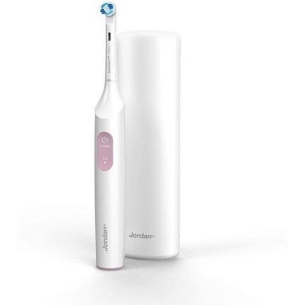 

Электрическая зубная щетка Jordan Clean Smile Перезаряжаемая с быстрой зарядкой Батарея с длительным сроком службы Датчик давления 2 режима скорости В комплект входит дорожный футляр Розовый