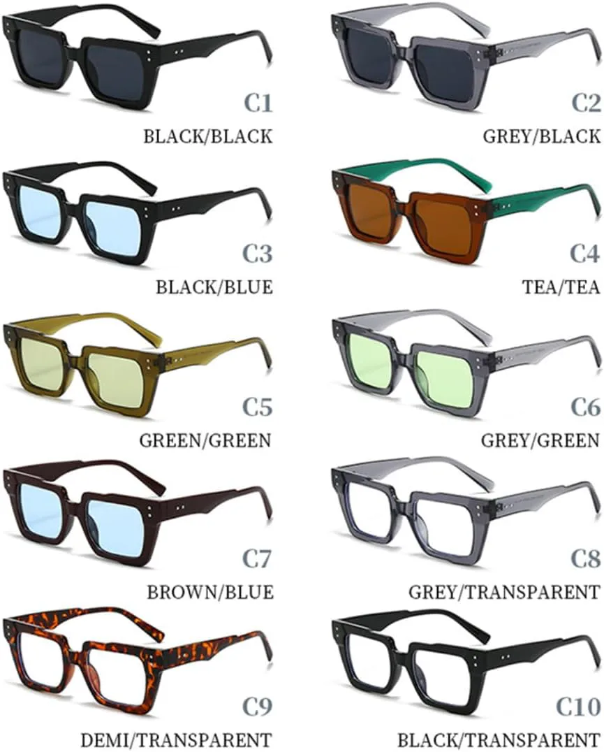 

Ретро-солнцезащитные очки «кошачий глаз» для женщин с прозрачными линзами цвета океана, модные очки для мужчин с заклепками в стиле панк UUPTTPL, Grey Clear