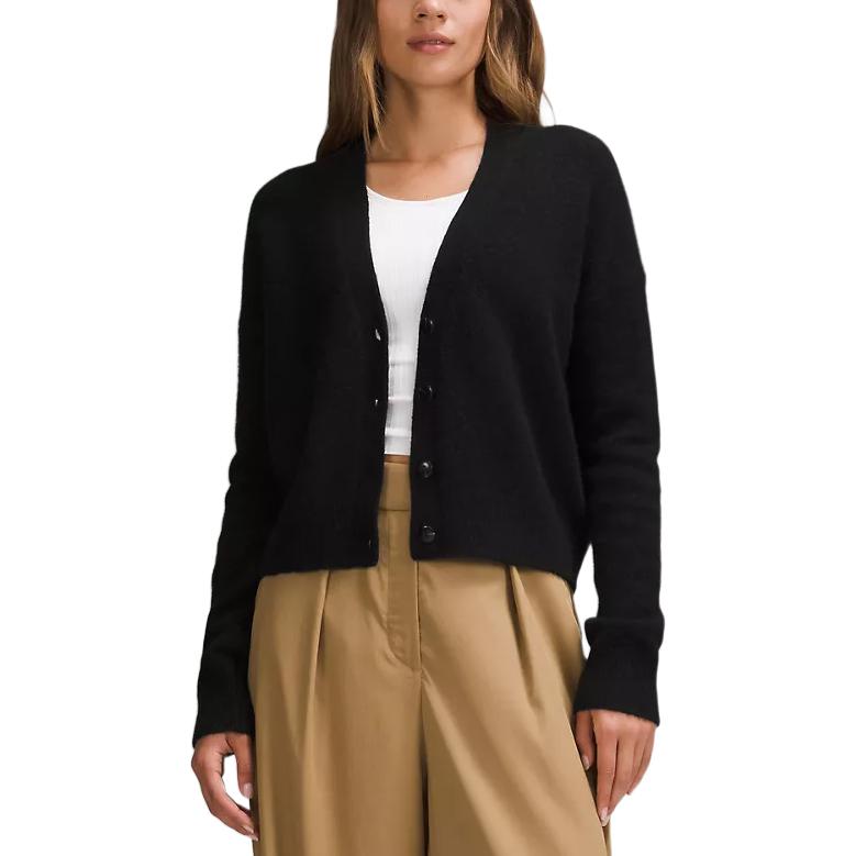 

Вязаный свитер FW24 для женщин Lululemon, черный