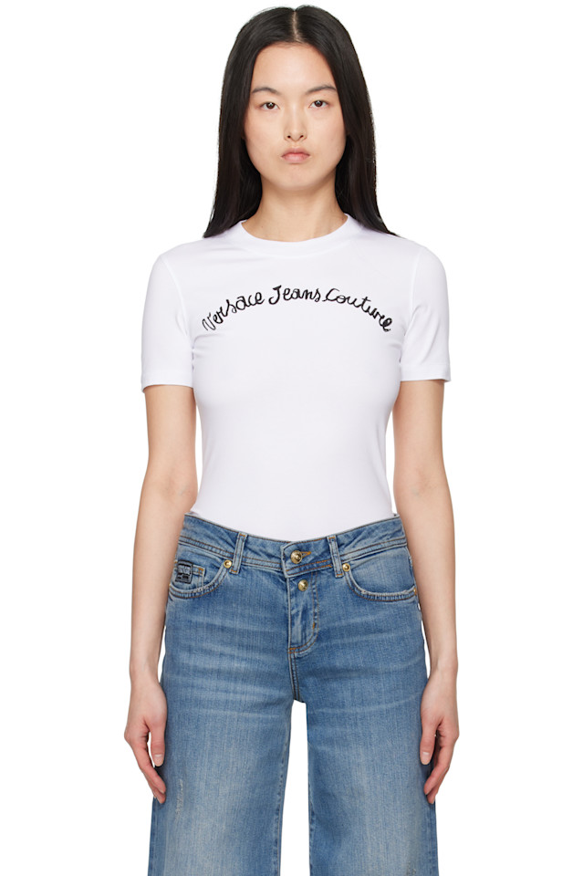 

Футболка с принтом Versace Jeans Couture, белый