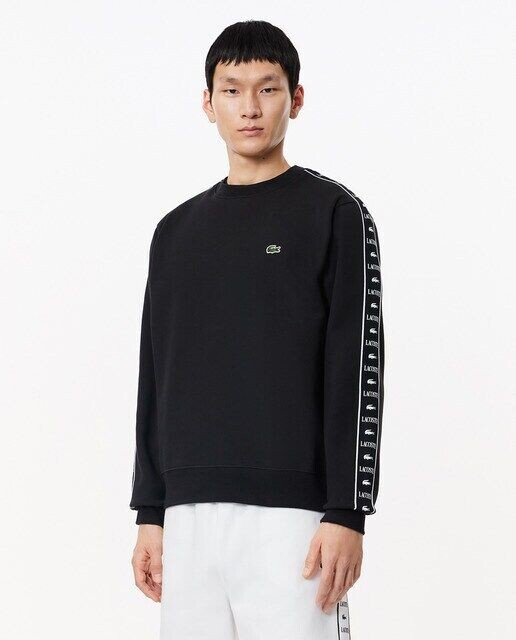 

Толстовка Jogger с полоской и логотипом Lacoste, черный