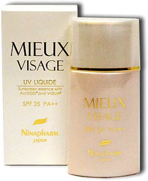 Солнцезащитный флюид Nina Farm UV Liquid Mu Visage Sunscreen Serum для лица