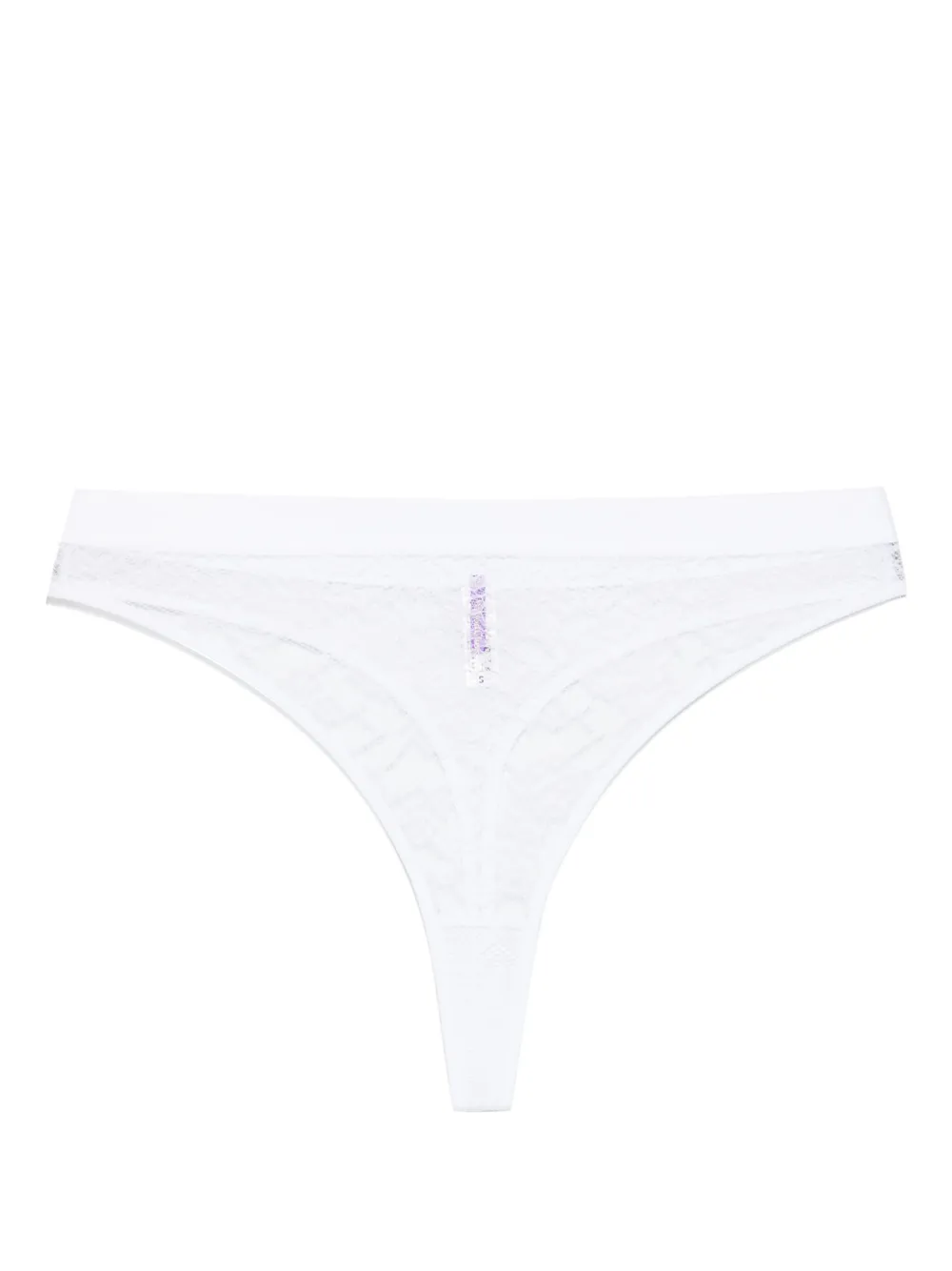 

Трусы-стринги с завышенной талией Maison Close, белый