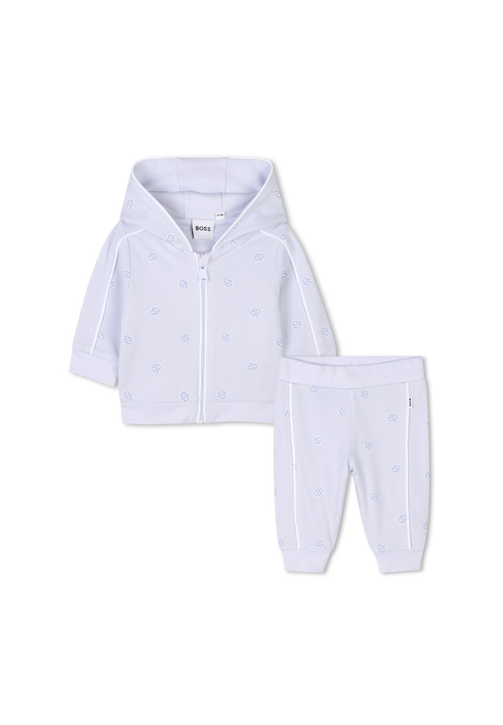 

Толстовка на молнии BABY CARDIGAN TROUSERS UNISEX SET BOSS Kidswear, светло-голубой