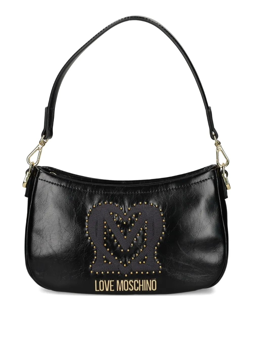 

Сумка на плечо с логотипом и заклепками Love Moschino, черный