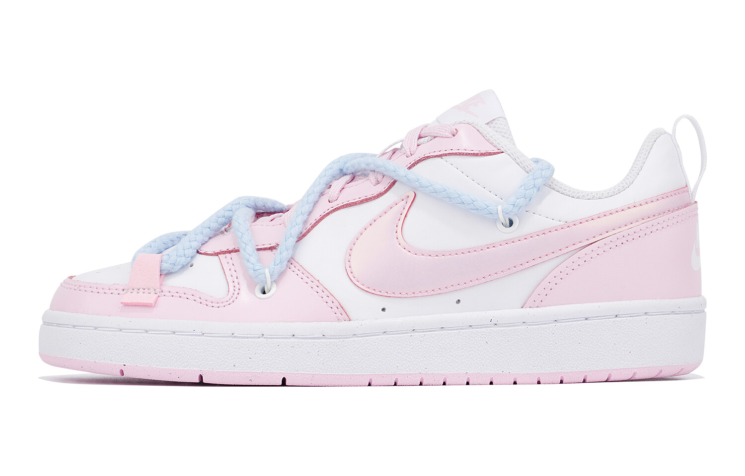 

Кроссовки Nike Court Borough Skateboard Shoes Women's Low-Top Pink White, Розовый, Кроссовки Nike Court Borough Skateboard Shoes Women's Low-Top Pink White