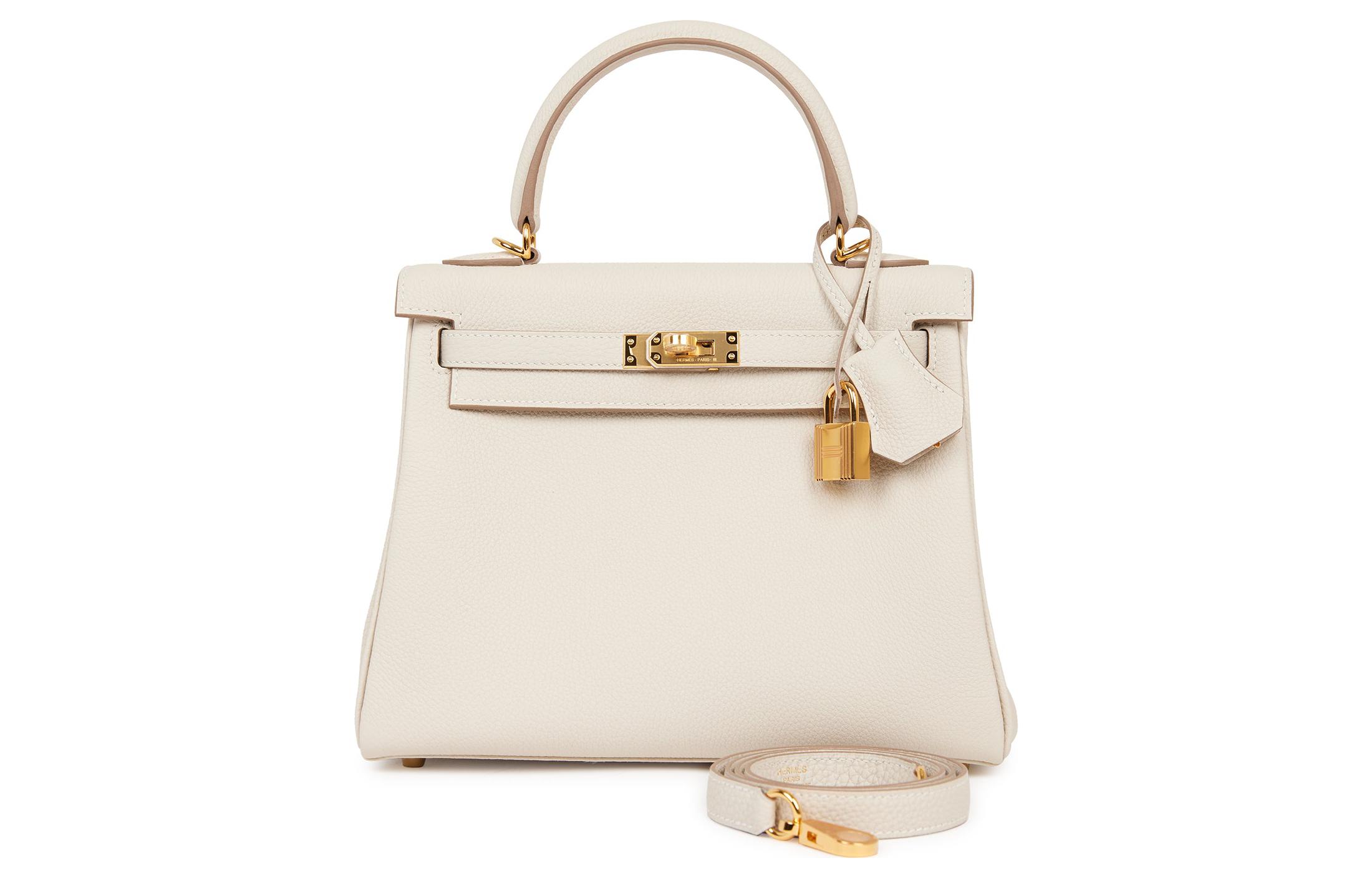 

Сумка Kelly 25 10 Craie Togo HERMES