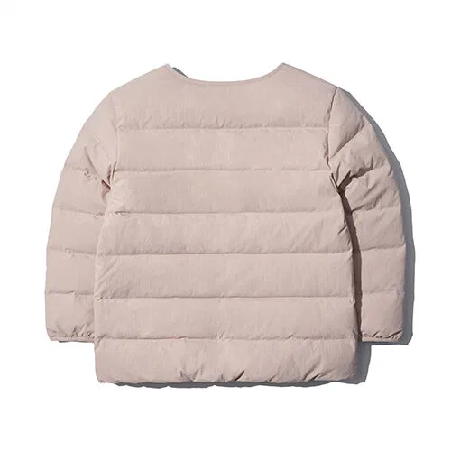 Детская лёгкая пуховая куртка Land светло-розового цвета от Snowpeak Apparel Kids — фото 2