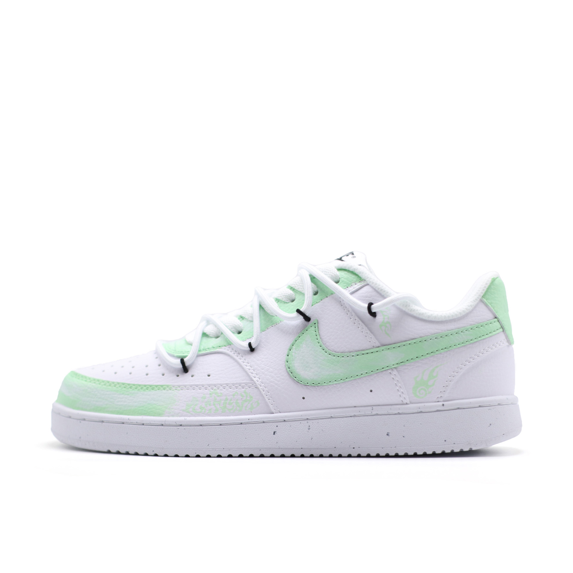 

Nike Кроссовки Court Vision 1 Low Top мужские бело-зеленые, цвет White Green